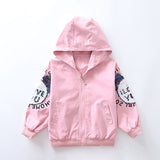 New Spring Autumn Girls Mickey Windbreaker Coat