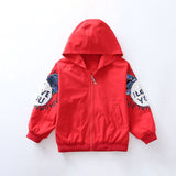New Spring Autumn Girls Mickey Windbreaker Coat