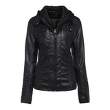 Female Goth Overcoats faux leather Jacket