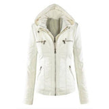 Female Goth Overcoats faux leather Jacket