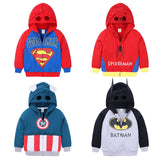 Boys Hoodies Batman Spiderman Captain America Superman  Jacket