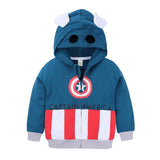 Boys Hoodies Batman Spiderman Captain America Superman  Jacket