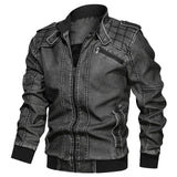 Winter Leather Jacket Mens