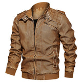 Winter Leather Jacket Mens