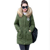New Long Parkas Female Womens Winter Jacket