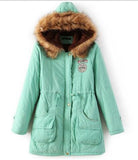 New Long Parkas Female Womens Winter Jacket