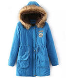 New Long Parkas Female Womens Winter Jacket