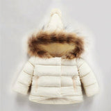 children Jacket Outerwear Baby Boys Girls Winter Warm Down Cotton Hooded Coat