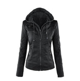 Hot autumn and winter women leather jacket