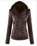 Hot autumn and winter women leather jacket