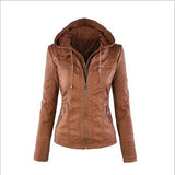 Hot autumn and winter women leather jacket
