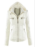 Hot autumn and winter women leather jacket